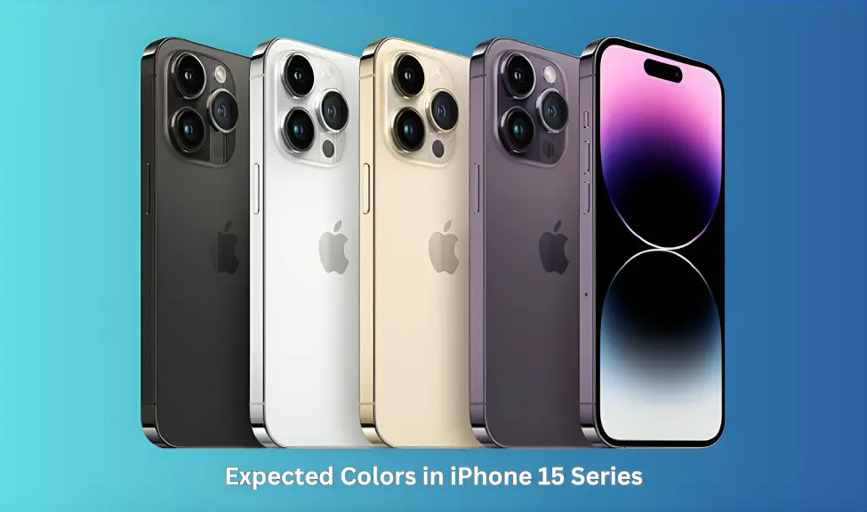 Expected Colors in iPhone 15 series